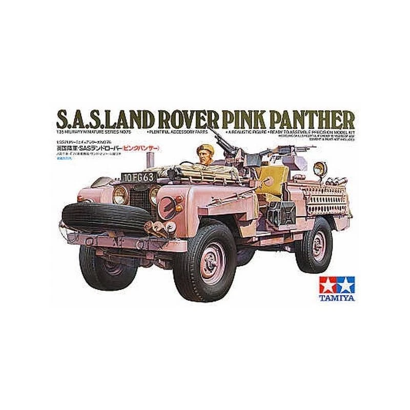 Modello Auto Sas Pink Panther Land Rover |Tamiya|35076| 1:35 Modello Carro P - Immagine 1 di 3