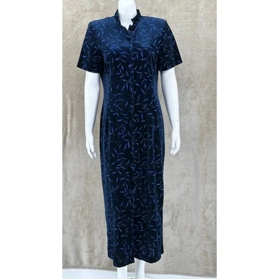 Vestido Another Thyme para mujer 14 azul marino terciopelo brillo caprichoso boda Foto 1 de 4