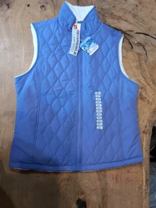 FREE COUNTRY Womens Reversible Zipper Quilted Vest Size Small - Pom Violet - Picture 1 of 7