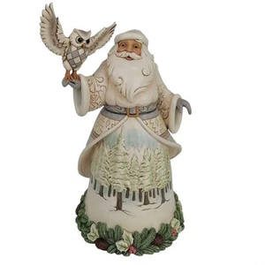 Jim Shore Santa's Woodland Messenger - Woodland Santa with Owl Figurine 6017171 - Picture 1 of 2