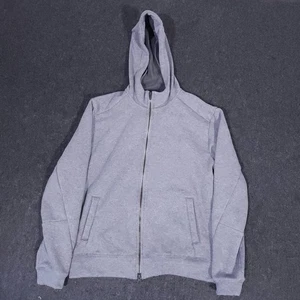 Ministry Of Supply Felpa Ibrida con Cappuccio Uomo Piccola Grigio Full Zip Tech Foderata Elasticizzata - Foto 1 di 13