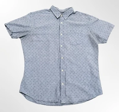 Banana Republic Shirt Mens XL Linen Short Sleeve Standard Fit Pocket Button Up - Image 1 of 4