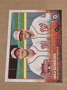 2015 BRYCE HARPER MAX SCHERZER TOPPS UPDATE ALL STAR CARD #US300 NATIONALS  - Picture 1 of 2