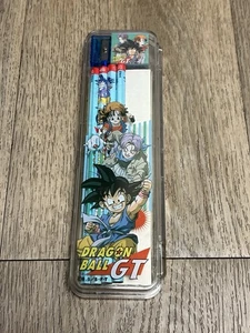 Estuche, lápices, borrador y sacapuntas Dragon Ball GT vintage hecho en Japón - Imagen 1 de 9