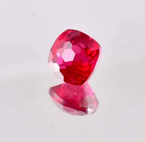 Flawless 9 x 9 MM Flawless Natural Red Blood Ruby Loose Gemstone GIT Certified - Picture 1 of 7
