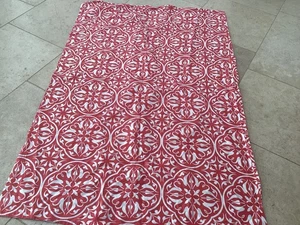 TU Red and White Moroccan Tile Duvet Cover Single - Picture 1 of 4