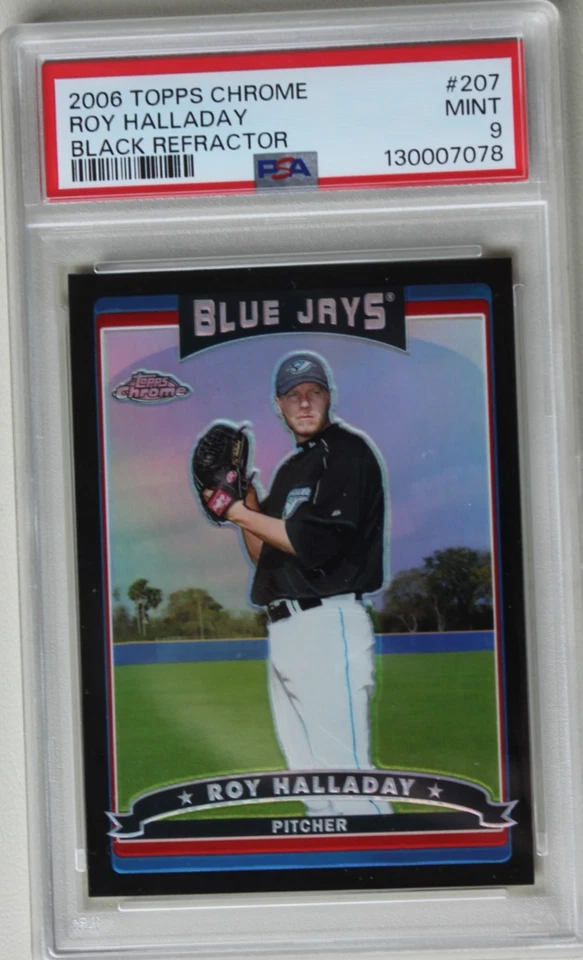 PSA 9 ROY HALLADAY 2006 Topps Chrome #207 Black Refractor - Image 1 of 2