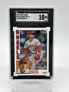 2019 Topps Update 1984 #84-25 Shohei Ohtani Angels SGC Gem Mint 10 RC LOGO error - Picture 1 of 4