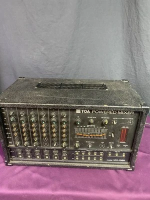 TOA Power Mixer MX-106.rSix input channels 120 Watts into 8 ohms. Parts -repair - Image 1 of 4