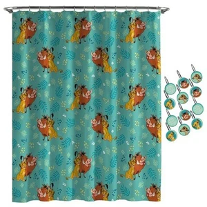 Disney The Lion King 70" x 68" Shower Curtain Springs Bath Fashions Vintage - Picture 1 of 7