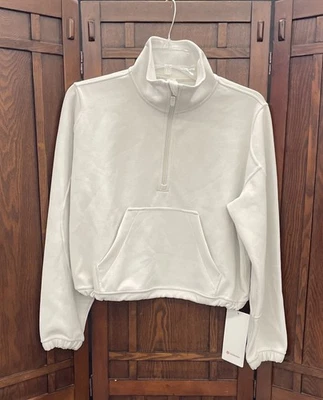 Women's Lululemon Bone Brushed Softstreme Half Zip Hoodie - Sz 6, NWT - Image 1 of 4