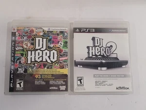 DJ Hero 1 & 2 (Sony PlayStation 3, PS3) Both Complete CIB - Picture 1 of 13