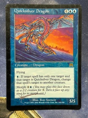 MTG Mercury Dragon English Foil Card - Image 1 of 2