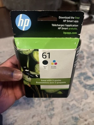 NEW  HP 61 Ink Cartridges Black & Tri-Color Combo – Exp Jan 2027 - Image 1 of 4