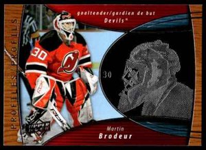 2008-09 McDonald's Upper Deck Profiles Martin Brodeur #PRO7