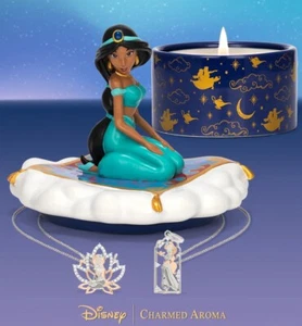 Charmed Aroma Disney® Jasmine Candle with Jewelry Tray and Necklace Collection - Picture 1 of 7