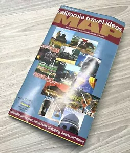 2001 California Travel Ideas Map Official Tourism Fold Out Map - Picture 1 of 12