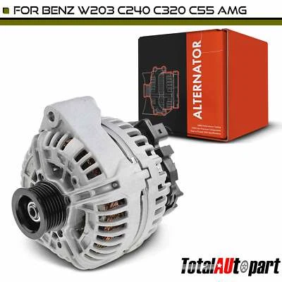 New Alternator for Mercedes-Benz	C240 2003-2005 C320 150A 12V CW 6-Groove Pulley - Image 1 of 4