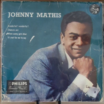 Johnny Mathis - Wonderful! Wonderful! 1958 Philips (BBE12156)UK Import -7" Vinyl - Image 1 of 4