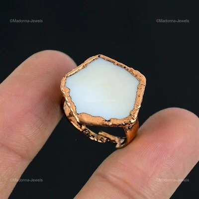 礼品电成型可调节戒指尺寸可调节铜珍珠母 — 第 1/4 张图片