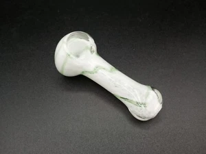 3.5" Glass Tobacco Smoking Pipe Tobacco Hand spoon Pipe - Picture 1 of 6