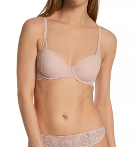 NWT NATORI Lush Rose White Demi Contour Underwire Rose/White 711309 32DD $76.00 - Picture 1 of 2