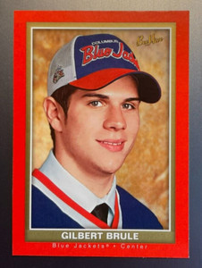 2005-06 Upper Deck Beehive RED BORDER Gilbert Brule #106 Blue Jackets