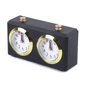 Mechanical Chess Clock Timer Analog Wood Clock Master Tournament Analog Chess - Picture 1 of 7