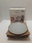 New holiday perfect gift.Heart And Hand With Magnolia Stoneware Appetizer Plate 