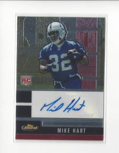 2008 Finest #115 Mike Hart RC Rookie AUTOGRAPH Colts
