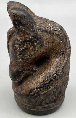 Ancienne pièce d'échecs, ancienne pièce de jeu en bois Asie de l'Est du 18ème... - Photo 1/4