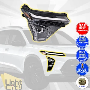 [FULL LED] For 2024 Chevrolet Trax LT/2RS Passenger Side Headlight Assembly RH - Picture 1 of 8