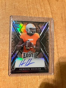 2023 Leaf Exotic - Hendon Hooker - Snake Skin Prismatic Auto #d 7/13