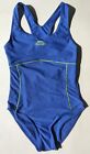 NWOT Ladies Slazenger Blue Racerback Swimsuit Size UK 8 / 30"