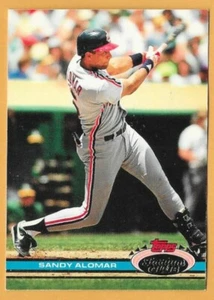 Sandy Alomar Cleveland Indians #61 - Topps Stadium Club casi nuevo-como nuevo 1991 - Imagen 1 de 2