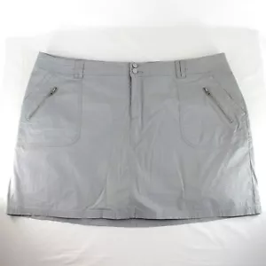 Falda corta Lane Bryant para mujer talla 26 gris liso incorporada pantalones cortos bolsillos - Imagen 1 de 6