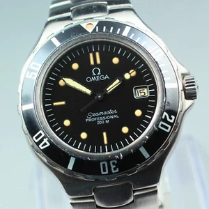 Vintage Exc+5 New Battery OMEGA Seamaster 396.1052 Men's Quartz Watch 36mm Date - Picture 1 of 21
