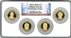 2009 S PRESIDENTIAL PROOF SET - MULTIHOLDER - NGC PF69 - Picture 1 of 8