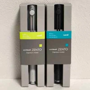 NEU Mitsubishi Pencil Uniball ZENTO Signature Modell Silber Metallic Schwarz Set - Bild 1 von 6