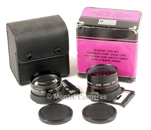 Canon Sure Shot 35M Mk II Telephoto & Wide Angle Axillary Lens Set. More Listed - Picture 1 of 1