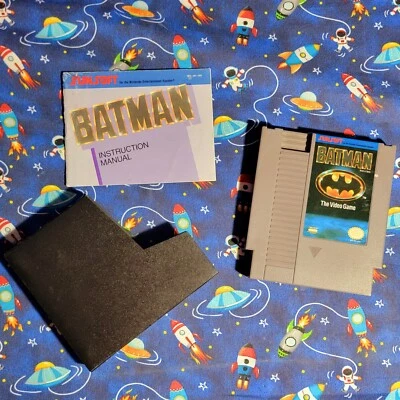 Batman The Video Game Nintendo NES 1990 Authentic Cartridge Manual Sunsoft - Image 1 of 4