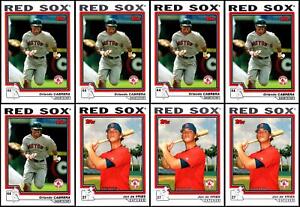 (8) 2004 Topps Traded & Rookies  Boston Red Sox Lot