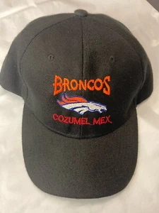 Broncos Cozumel Mexiko Kappe schwarz Klettverschluss Mütze Einheitsgröße Erwachsene  - Bild 1 von 7