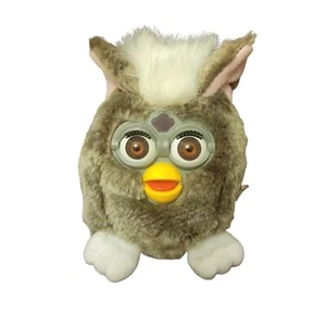 Furby Buddies Beanie Plush Tiger Vintage 1999 Gray 4 Inches Stuffed Animal - Picture 1 of 7