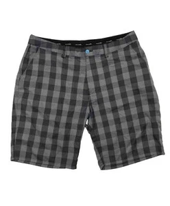 Travis Mathew Men Size 40 (Measure 38x11) Gray Check Performance Cruiser Shorts - Picture 1 of 7