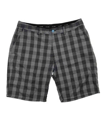 Pantalones Cortos Travis Mathew Hombre Talla 40 (Medida 38x11) Gris Cuadros Rendimiento Cruiser Foto 1 de 4