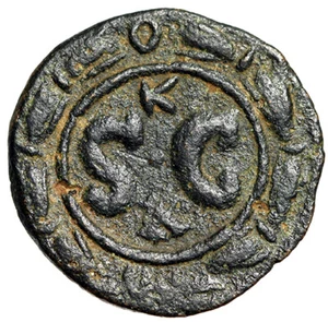 Severus Alexander AE17 "SC in Wreath, K / A" Very Rare - Picture 1 of 5