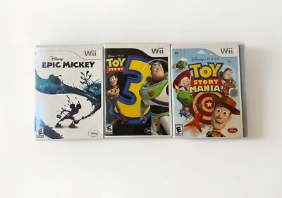 Nintendo Wii Toy Story 3 & Mania & Epic Mickey - Todo en caja - Probado - Envío gratuito Foto 1 de 4