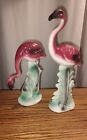 Pink Flamingo Figurines Mid Century Set of 2