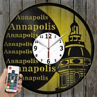 Led Clock Annapolis Skyline Record Clock Art Decor Original Gift 7006